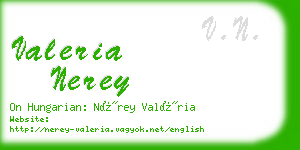 valeria nerey business card